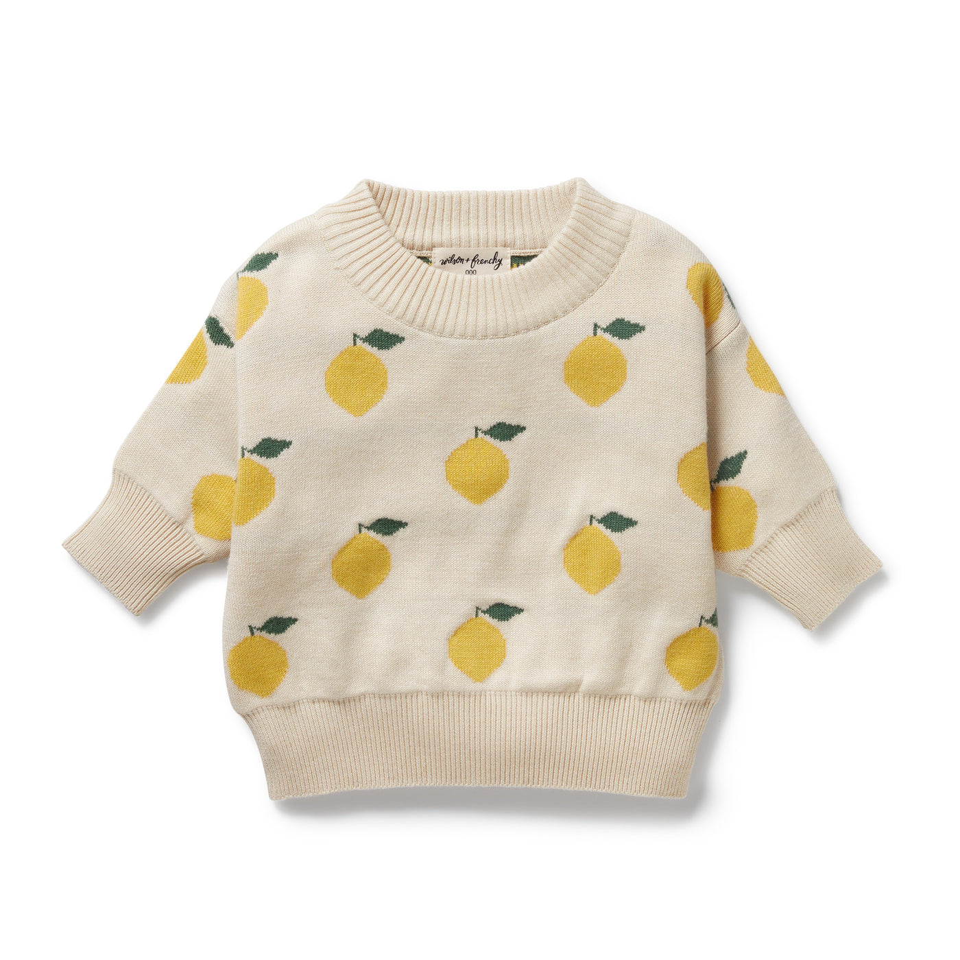 Wilson and Frenchy Lemony Organic Knitted Jacquard Jumper