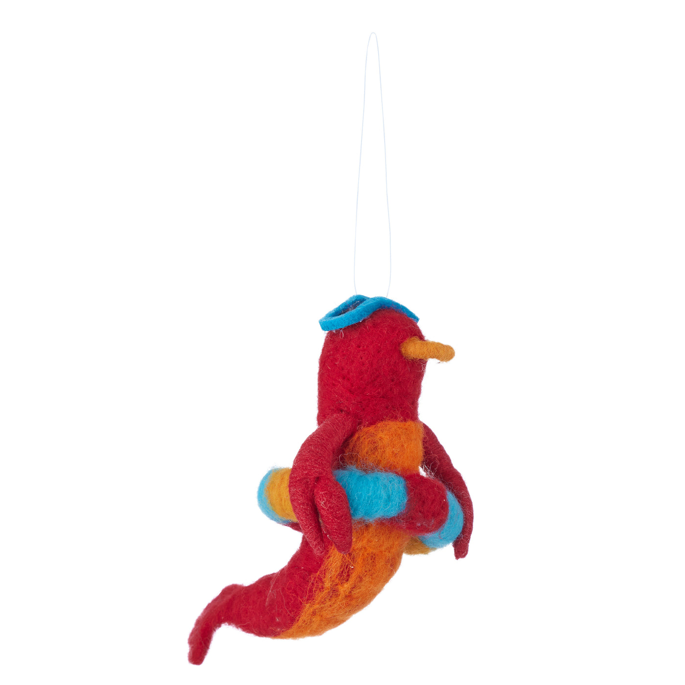 Seal w/Pool Toys Hanger Felt 11x9cm Red