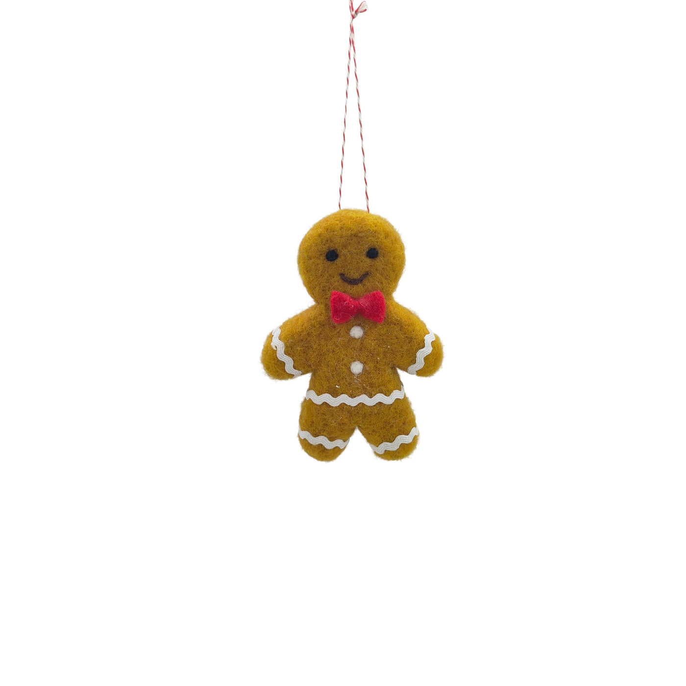 Gingerbread Man Hanger Felt 8x11cm