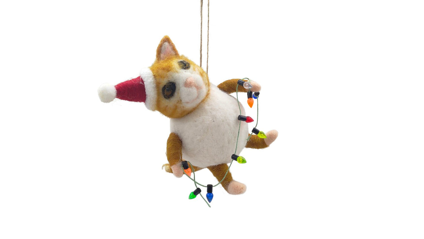 Cat w/Hat Hanger Felt