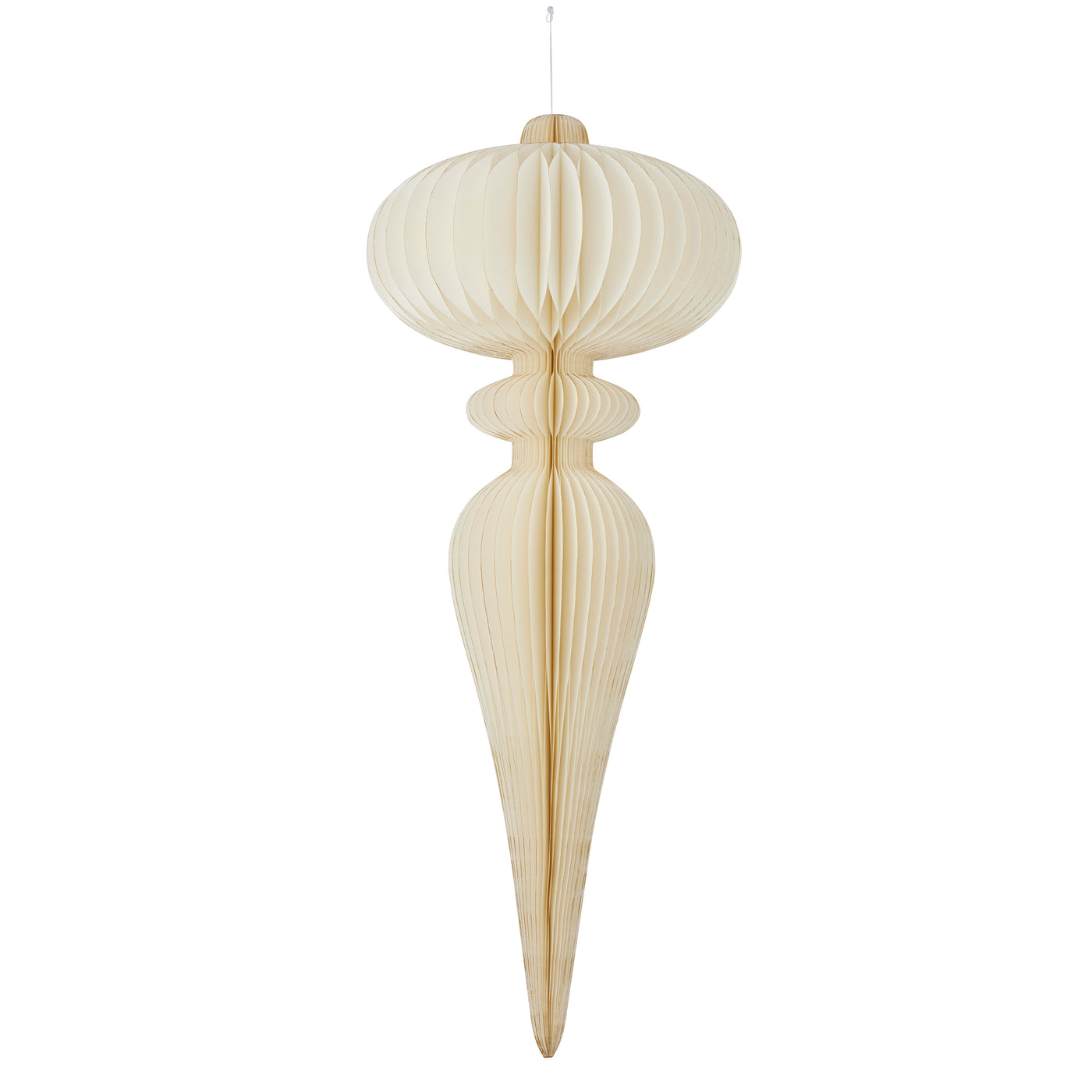 Finial Paper Decoration 31x76cm White
