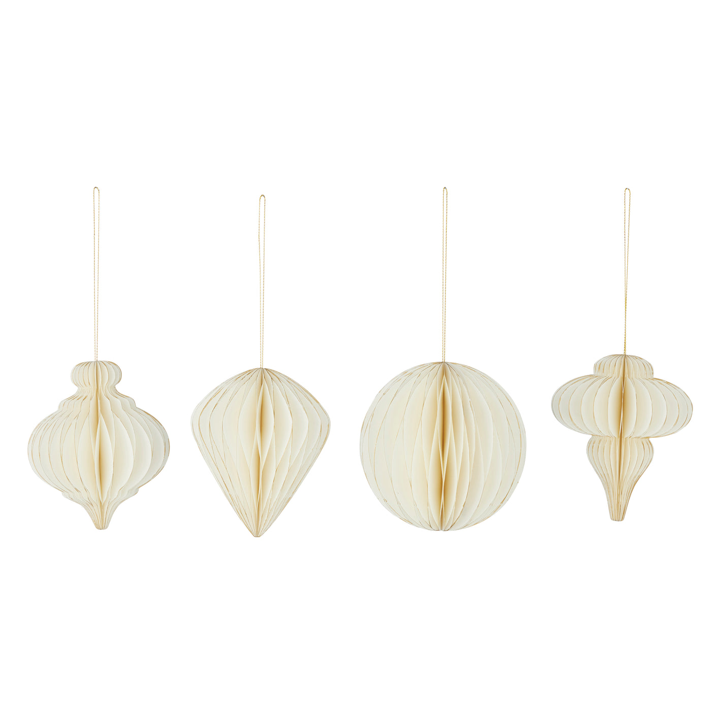 S/4 Hanging Paper Decoration 12x12cm