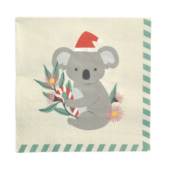 Koala 20pck 3Ply 33cm Napkin Wht/Gm