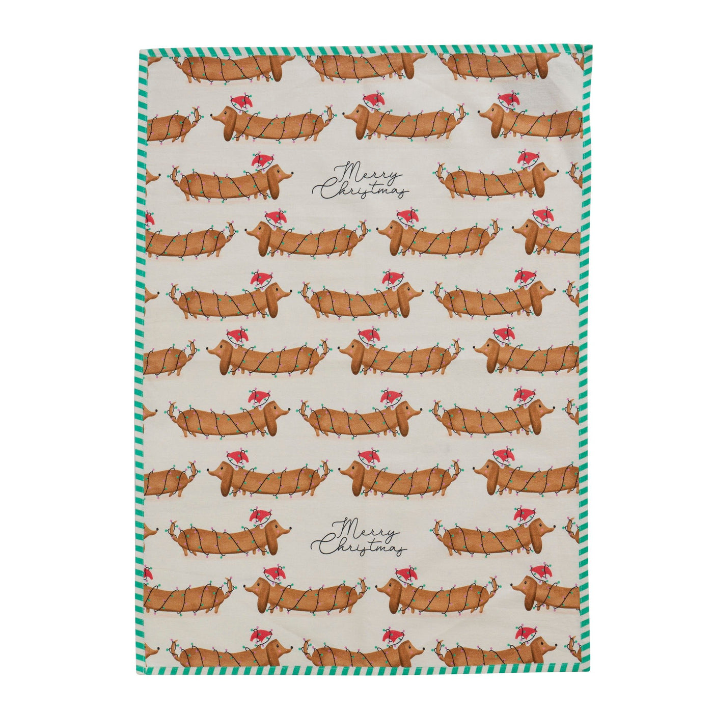 Sausage Dog Cotton Tea Towel 50 x 70cm