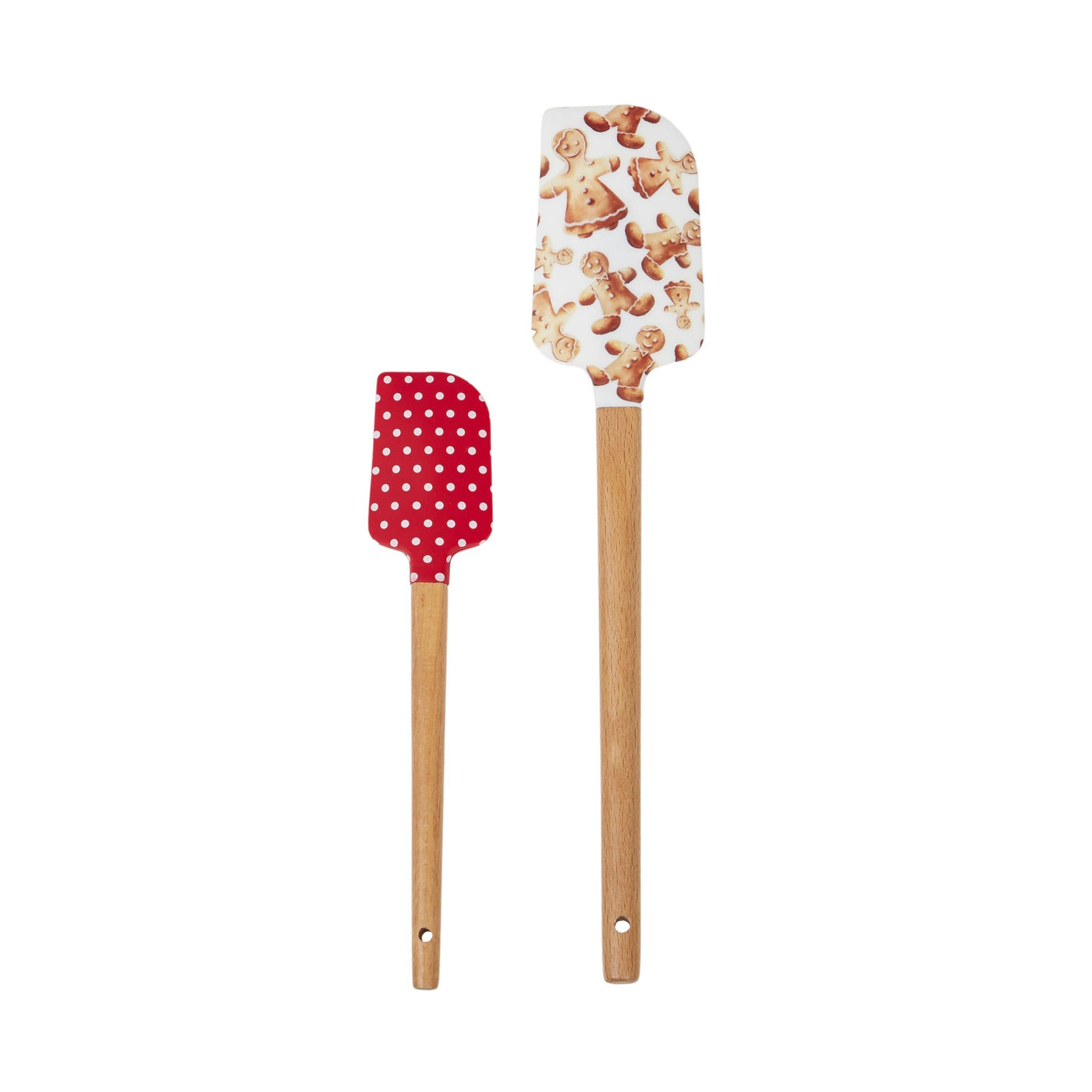 S/2 Gingerbread Spatula Silicon