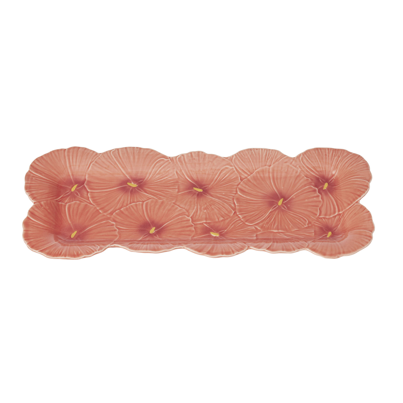 Aloha Ceramic Platter Coral