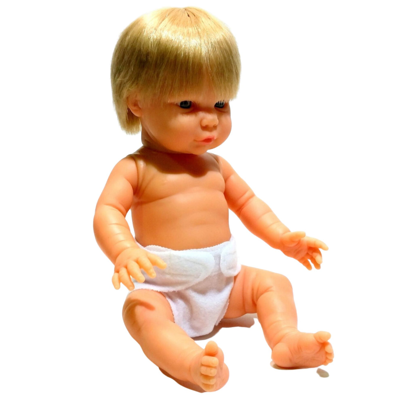 Caucasian Baby Doll With Hair ( Boy)