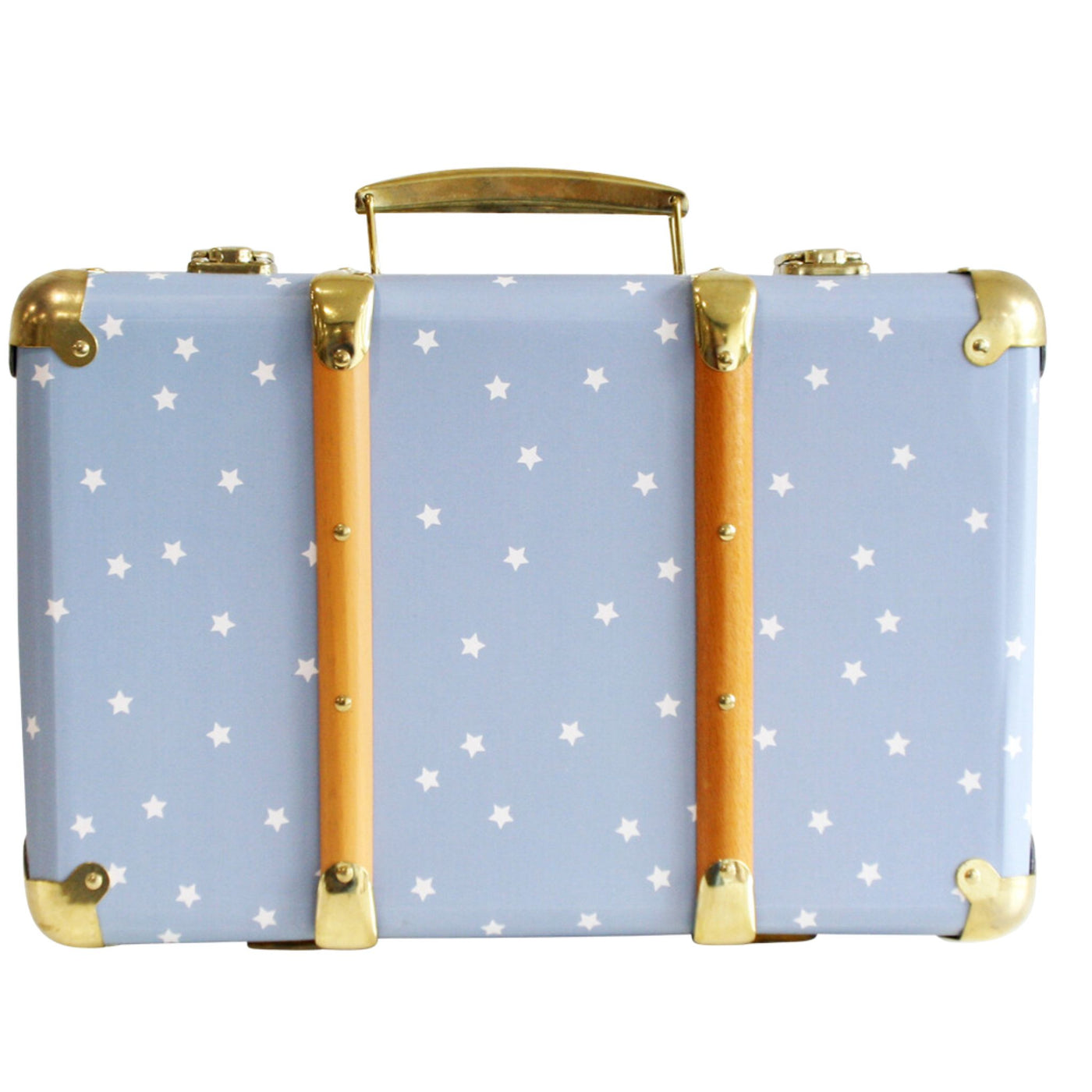 Alimrose Vintage Style Carry Case in Blue Stars