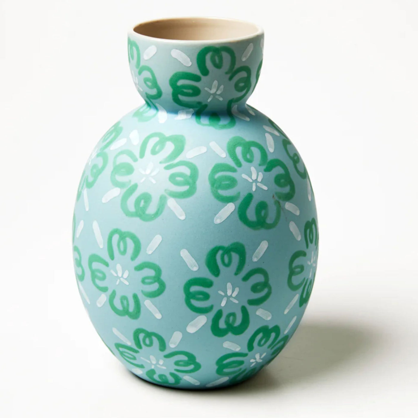 Jones and Co Happy Vase Clover Green