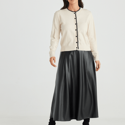Brave and True Concrete Jungle Skirt Black