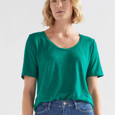 Elk The Label Skala Tee in Jewel Green