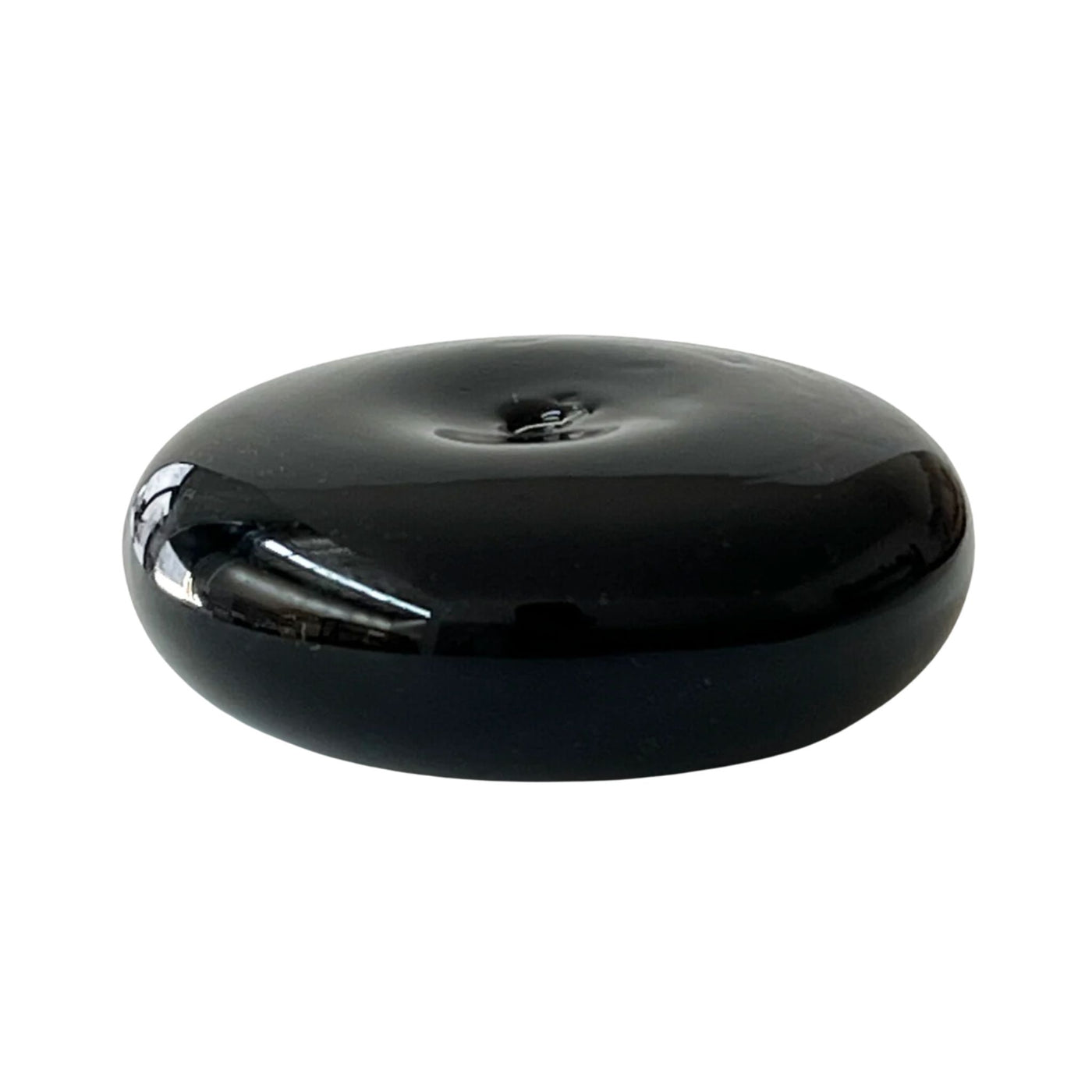 Glass Vessel Incense Holder Black