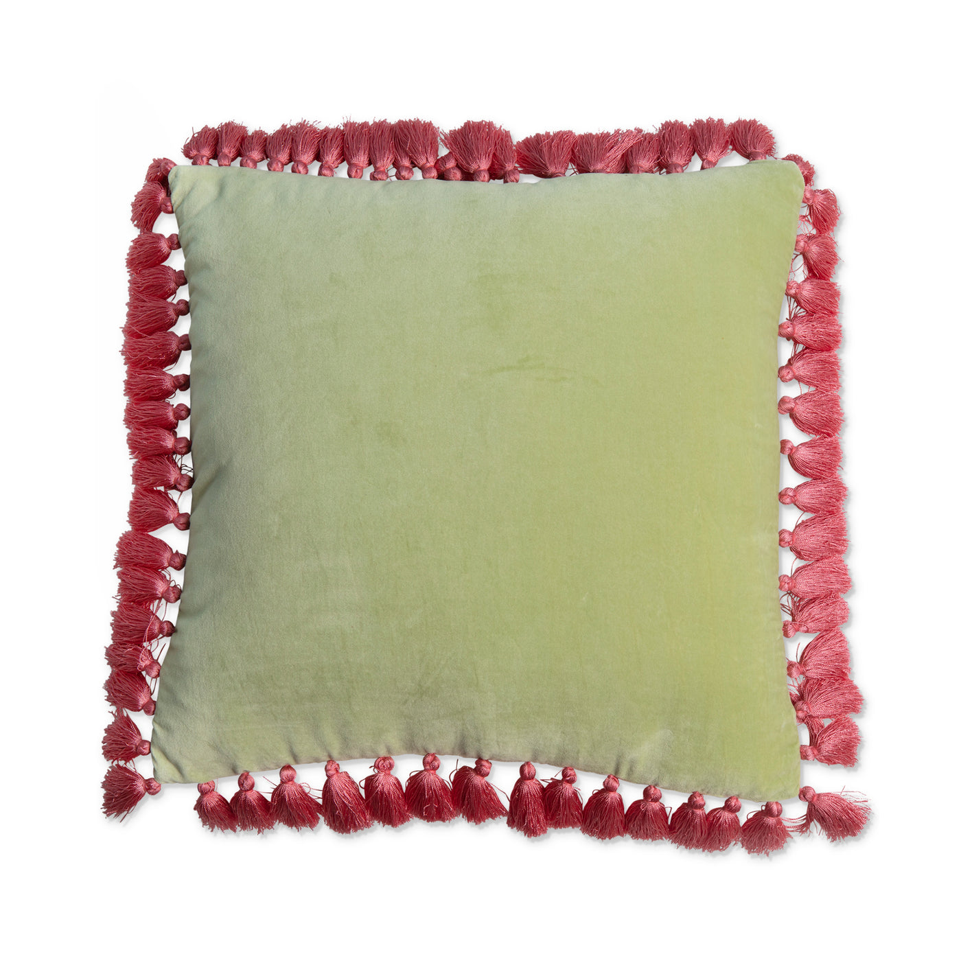 Kip and Co Aloe Velvet Tassel Cushion One Size