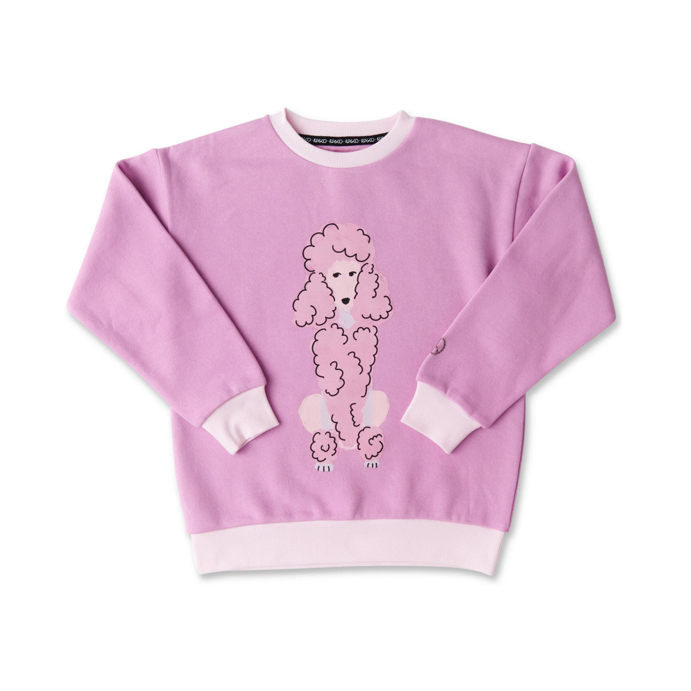 Kip and Co Pink Poodle Cotton Sweater