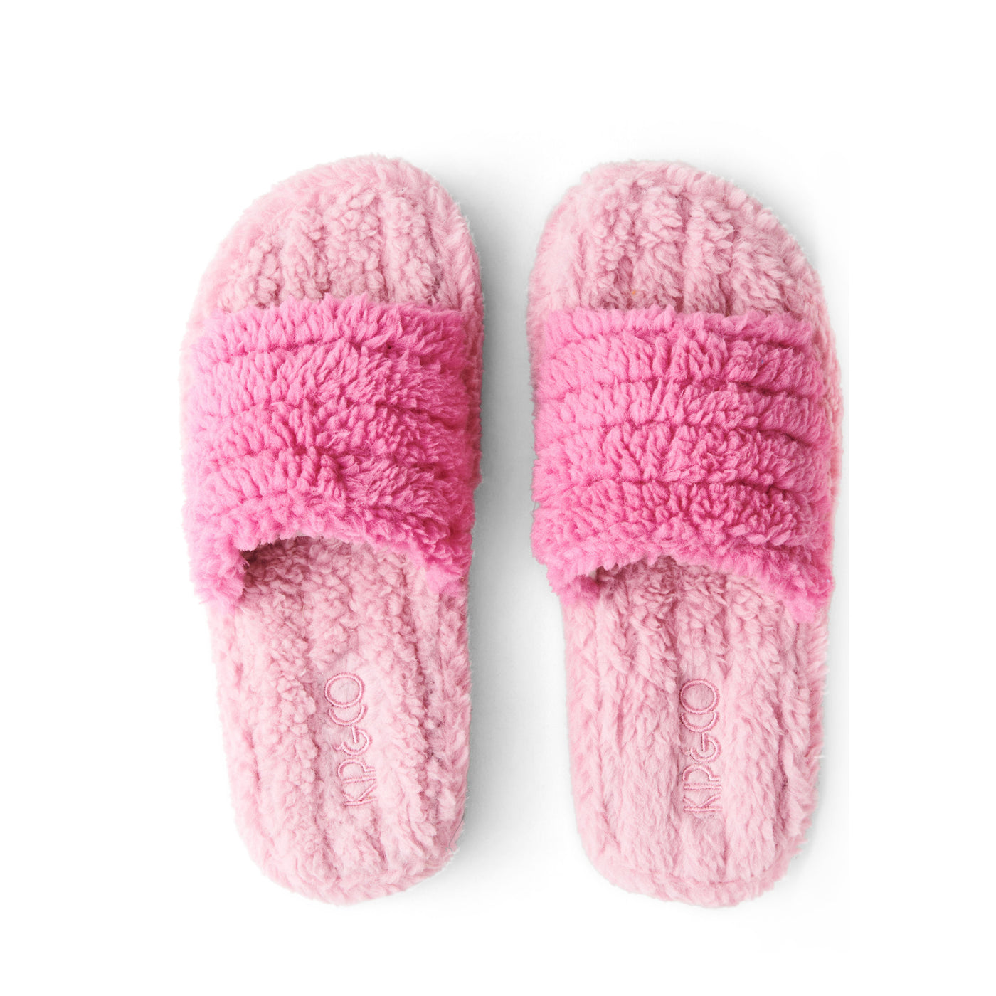Kip and Co Poochie Pink Quilted Sherpa Adult Slippers
