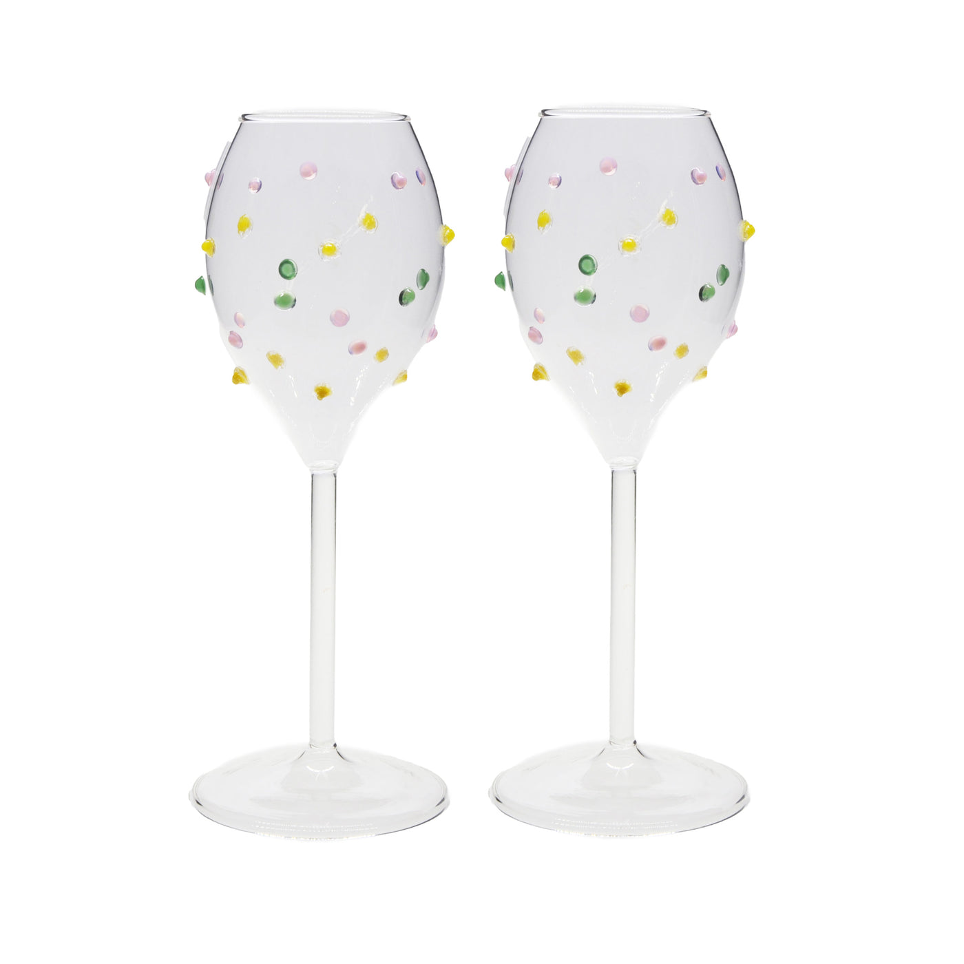 Kip and Co Smartie Partie Champagne Glass Set