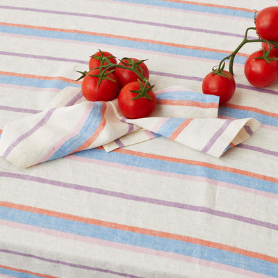 Kip and Co Linen Tablecloth Maldives Stripe
