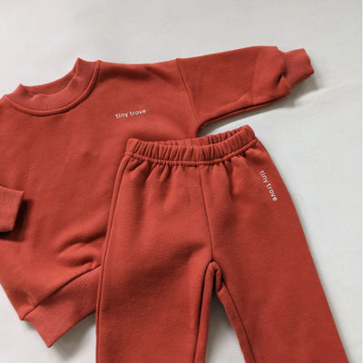 Tiny Trove Logo Tracksuit in Rust