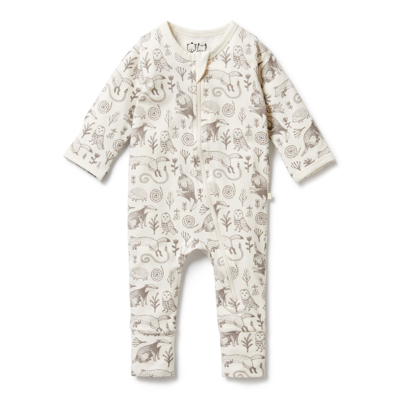 Wilson and Frenchy Tribal Woods Organic Zipsuit