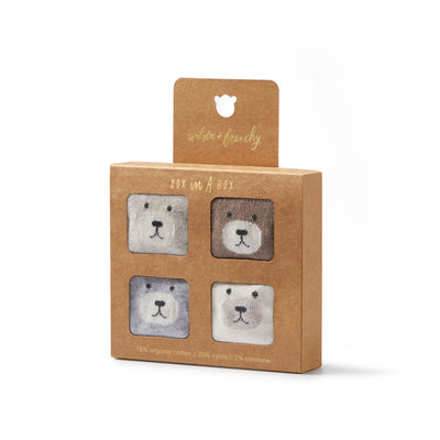 Wilson and Frenchy Unisex Organic 4 Pack Baby Socks