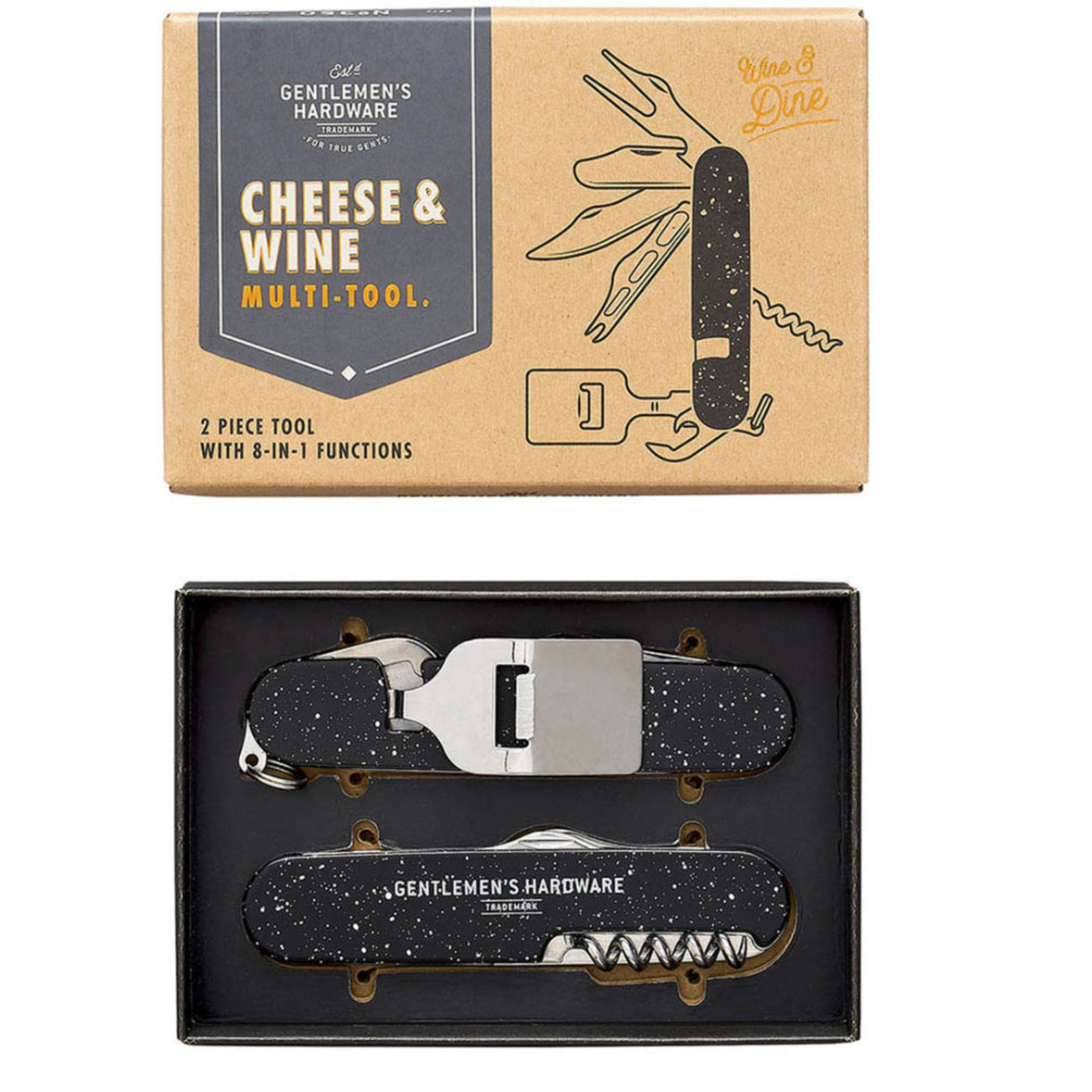 Gentleman's Hardware Cheese and Wine Tool