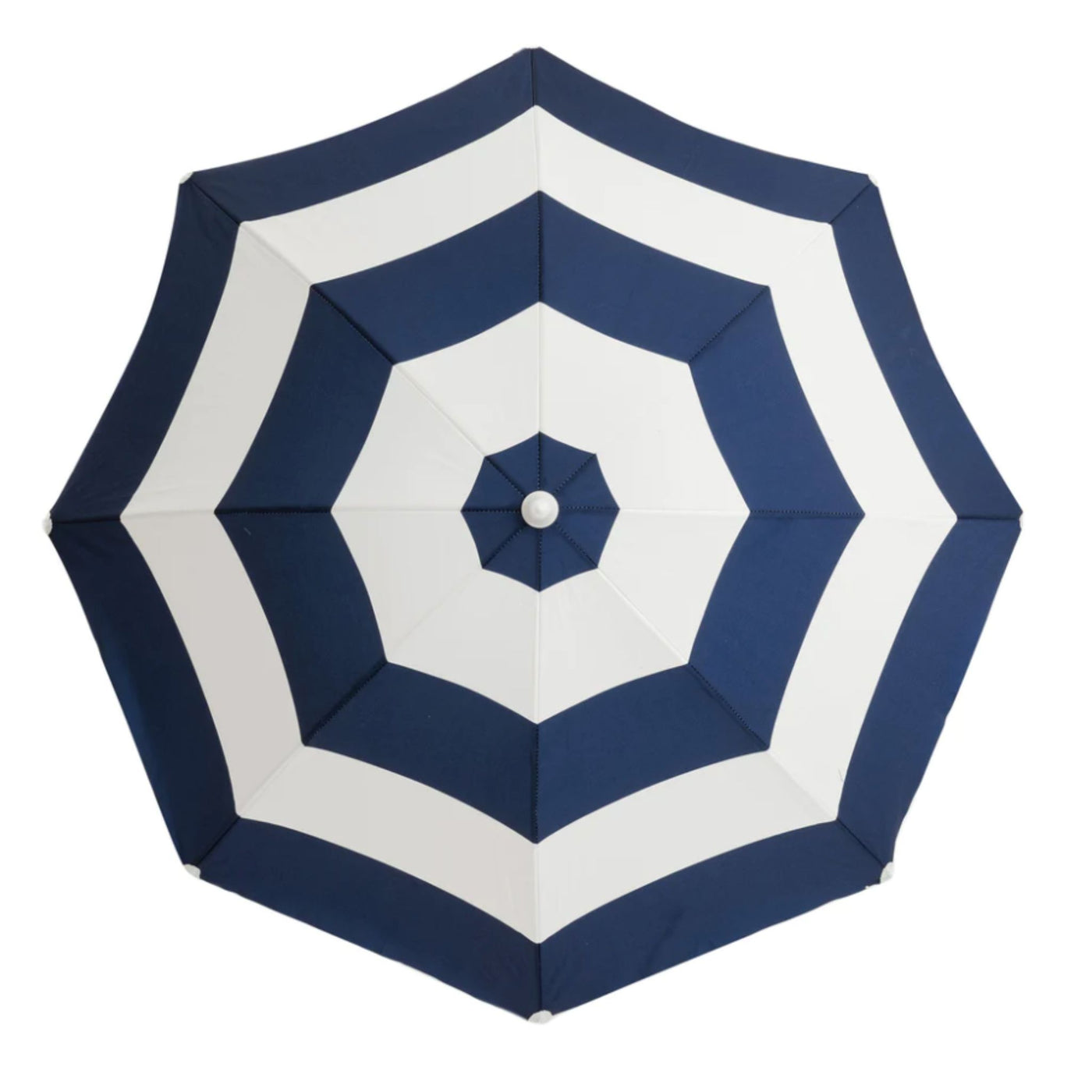 Business and Pleasure Holiday Beach Umbrella Navy Capri Stripe