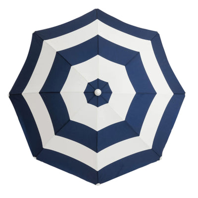 Business and Pleasure Holiday Beach Umbrella Navy Capri Stripe