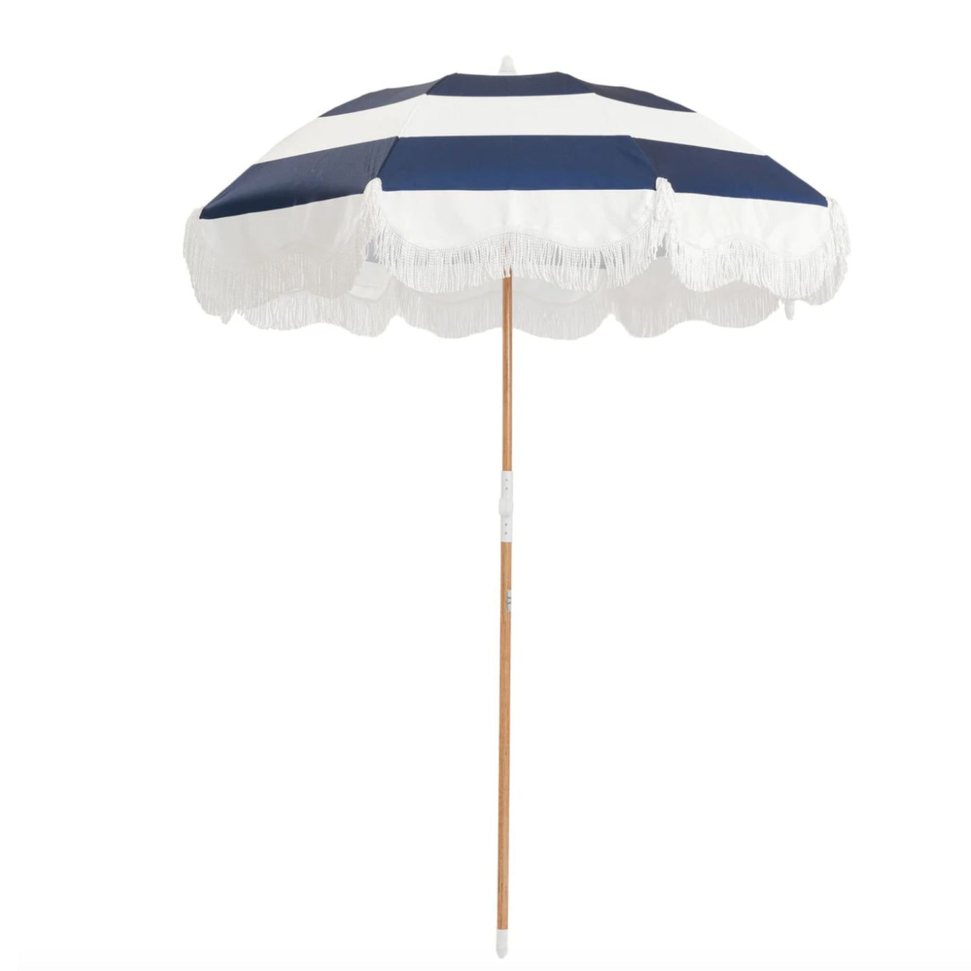Business and Pleasure Holiday Beach Umbrella Navy Capri Stripe