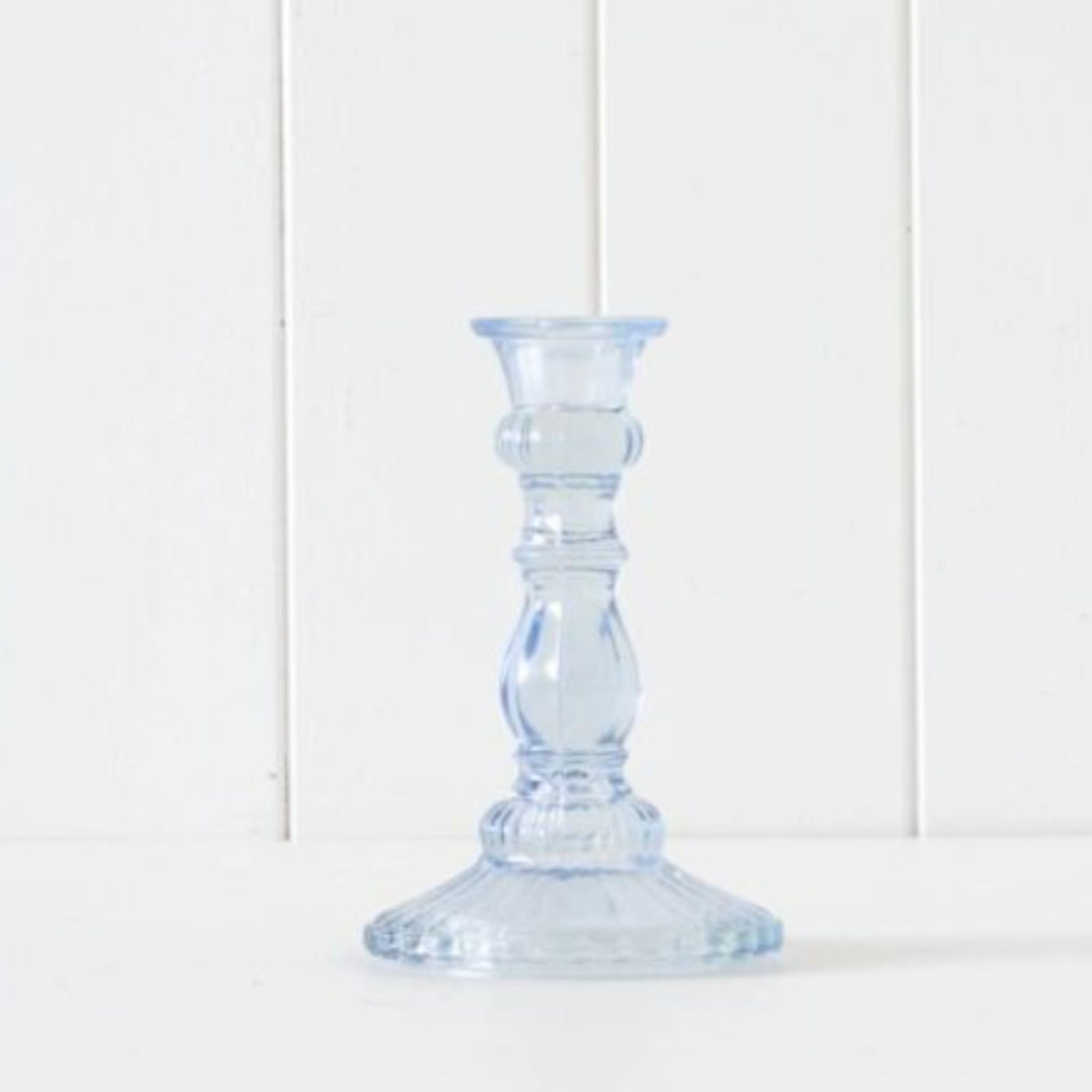 Ornate Glass Candle Stick Holder