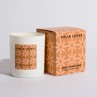 Celia Loves Candle Rose and Tonka Bean