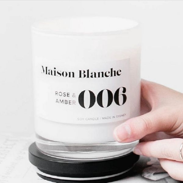 Maison Blanche Large Scented Candle - The Corner Booth