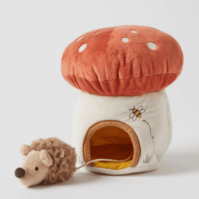 Mushroom House With Hedgehog