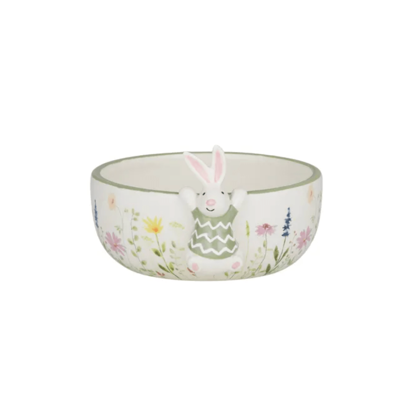 Bunny Bowl Ceramic Cream/Floral
