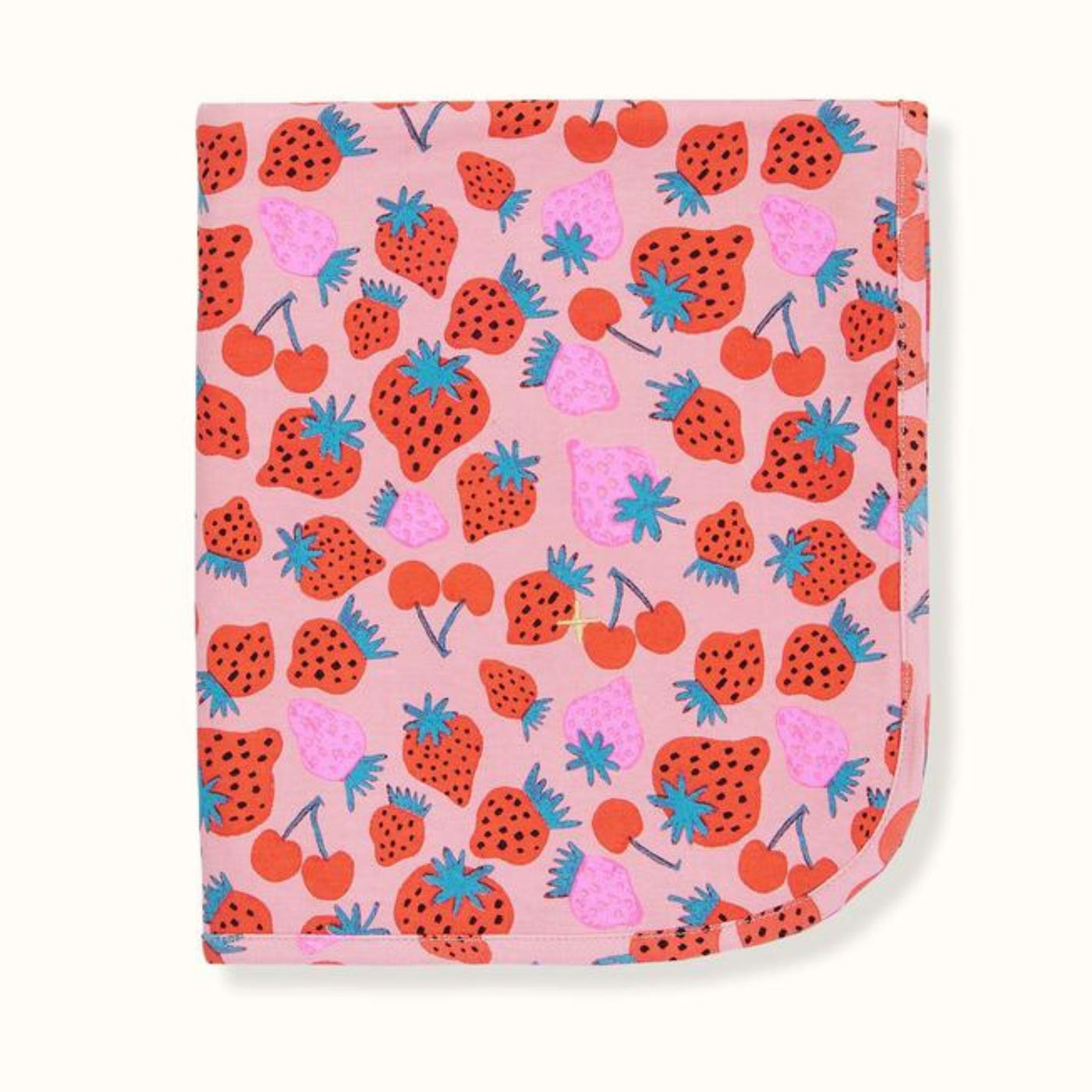 Goldie and  Ace Sally Strawberry  Print Baby Wrap