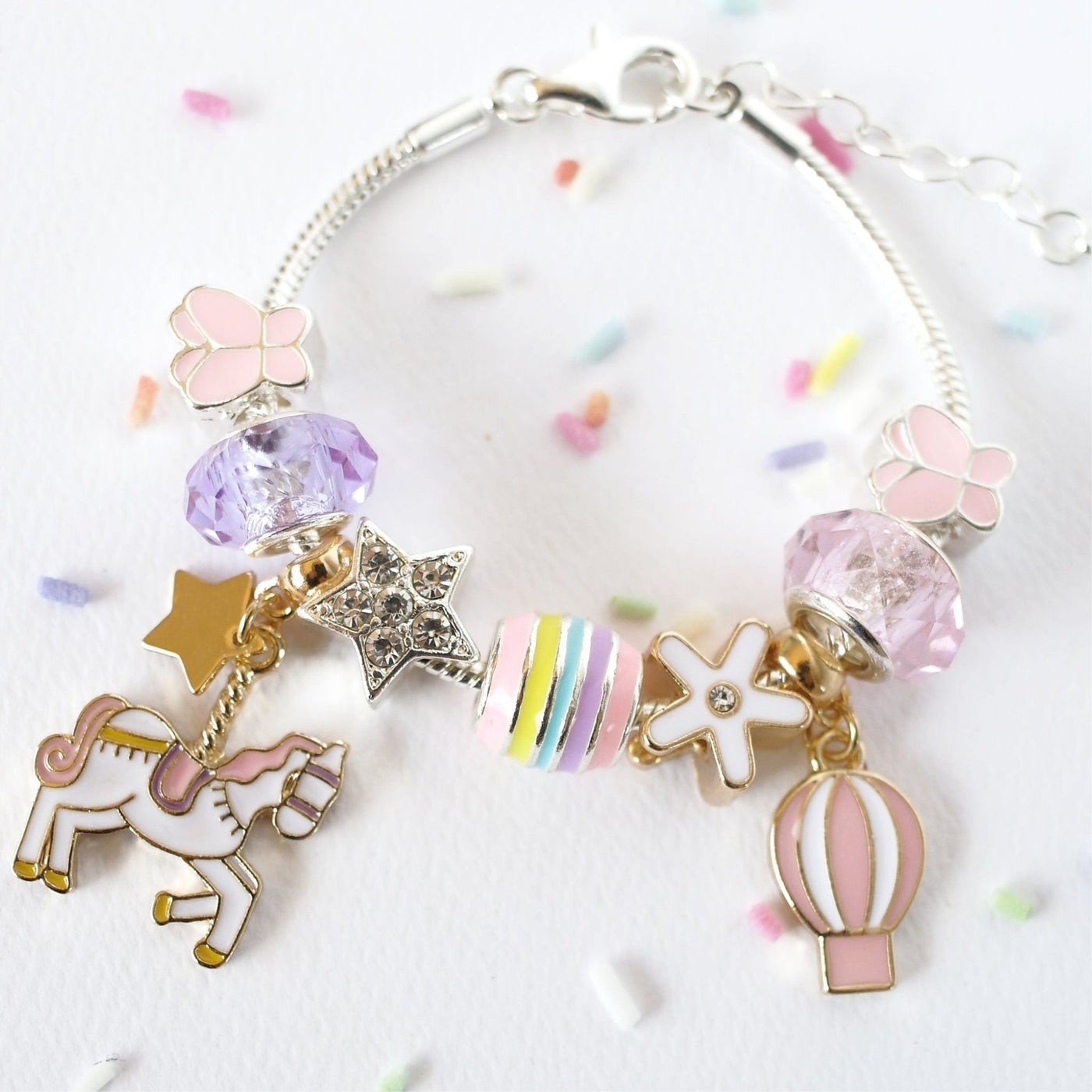 Lauren Hinkley Unicorn Carousel Charm Bracelet