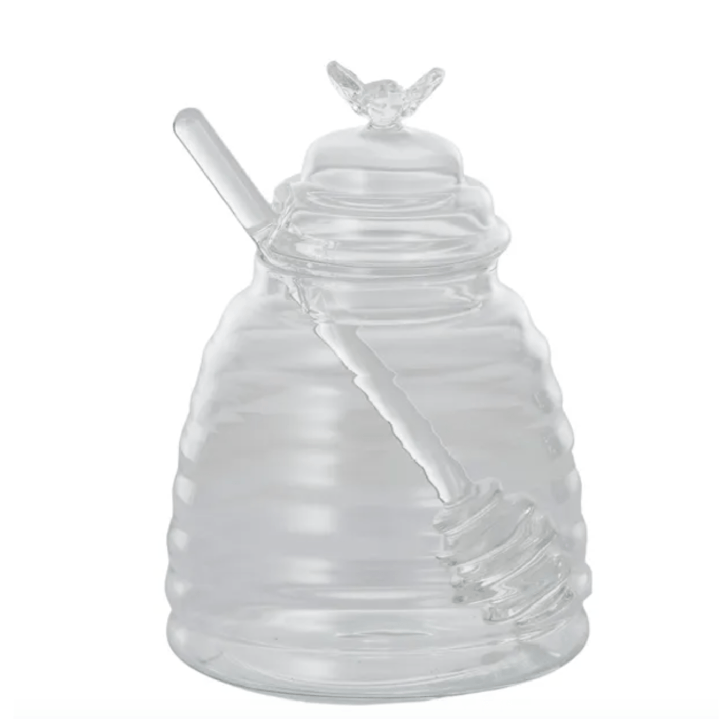 Glass Honey Pot With Dipper
