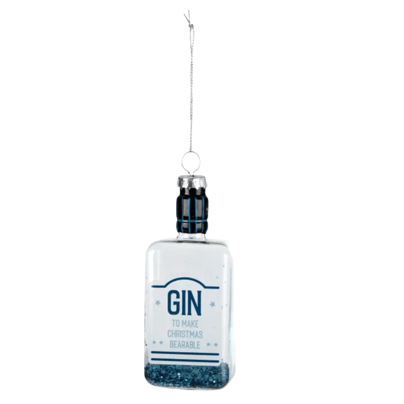 Christmas Ornament Gin Bottle