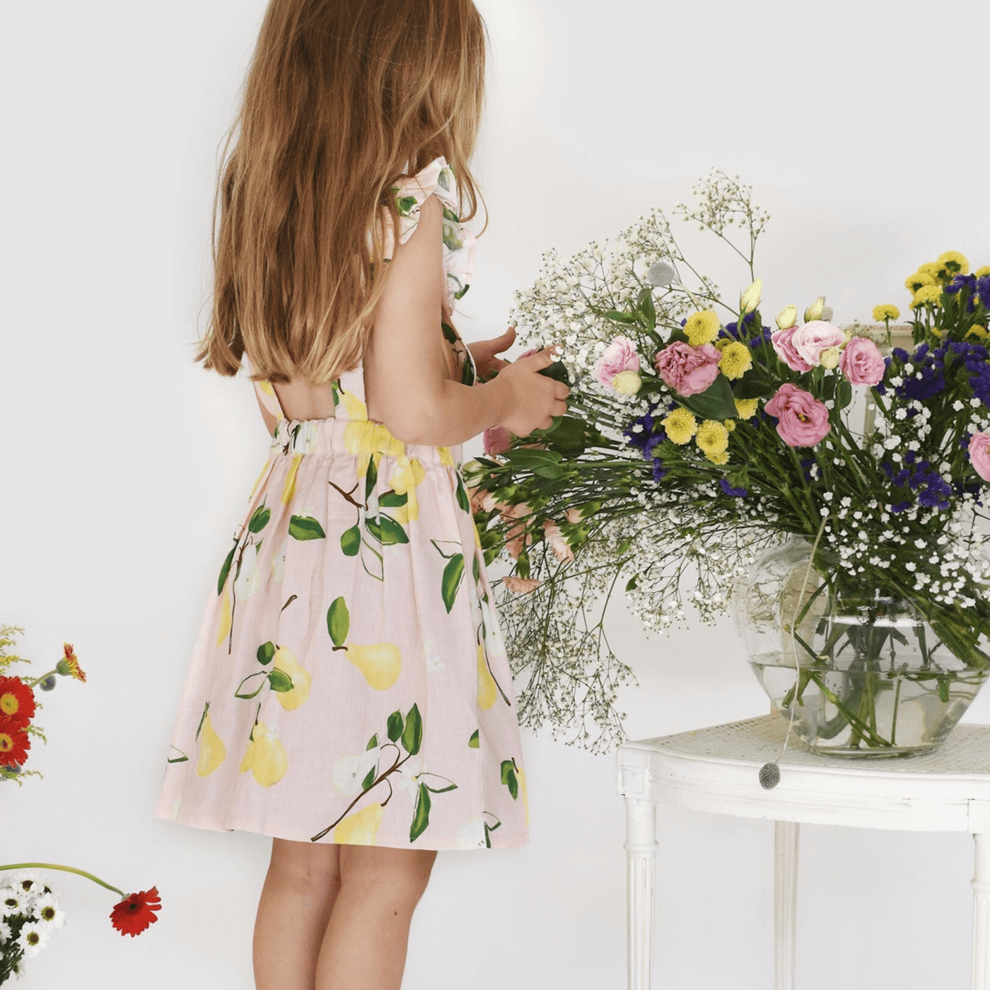 Alex and Ant Jolie Pinafore in Pear Pink