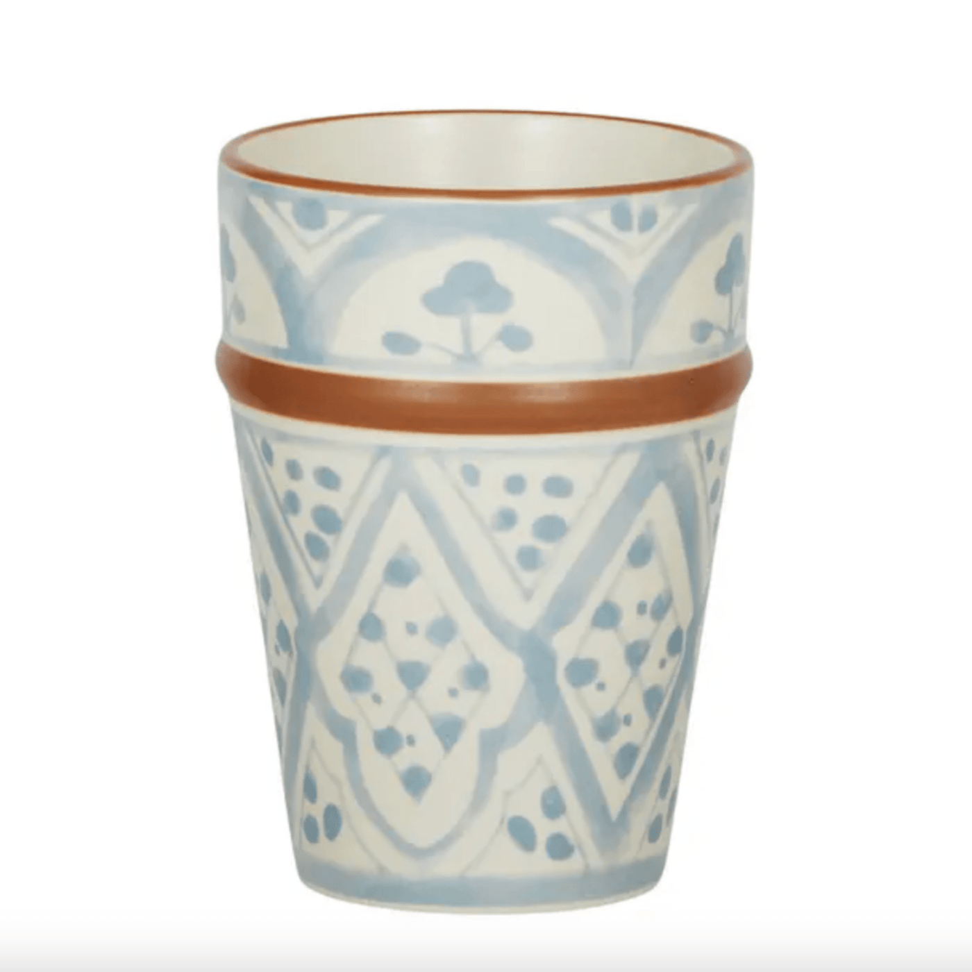 Aleah Ceramic Latte Cup Blue