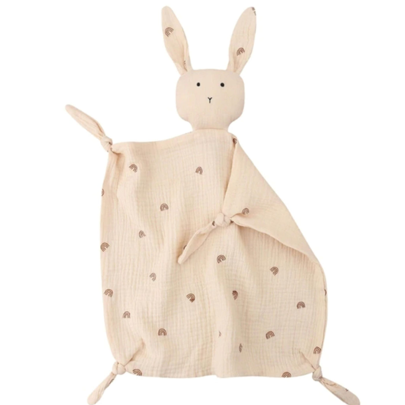 Large Muslin Bunny Baby Comforter