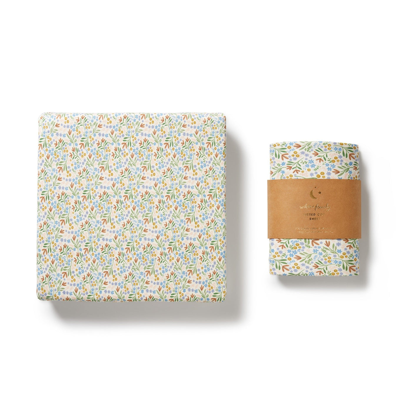 Wilson and Frenchy Tinker Floral Organic Cot Sheet